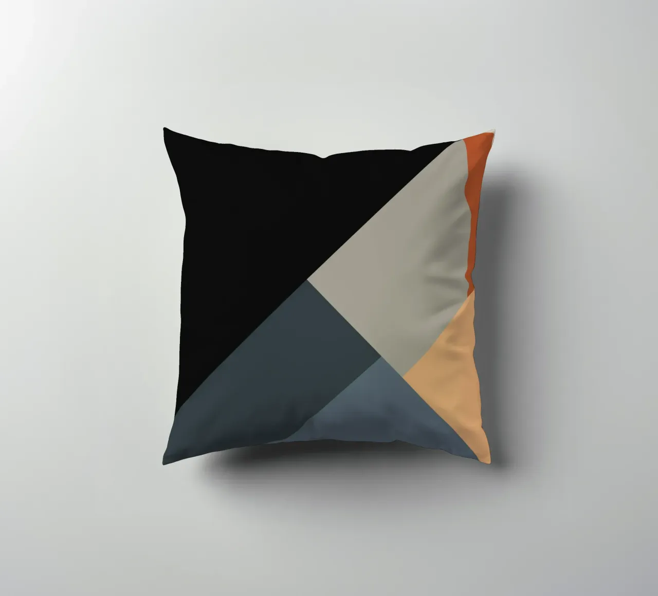 Minimal Muted color geometrical nordic art 06 #1 cuscino da Little Dean