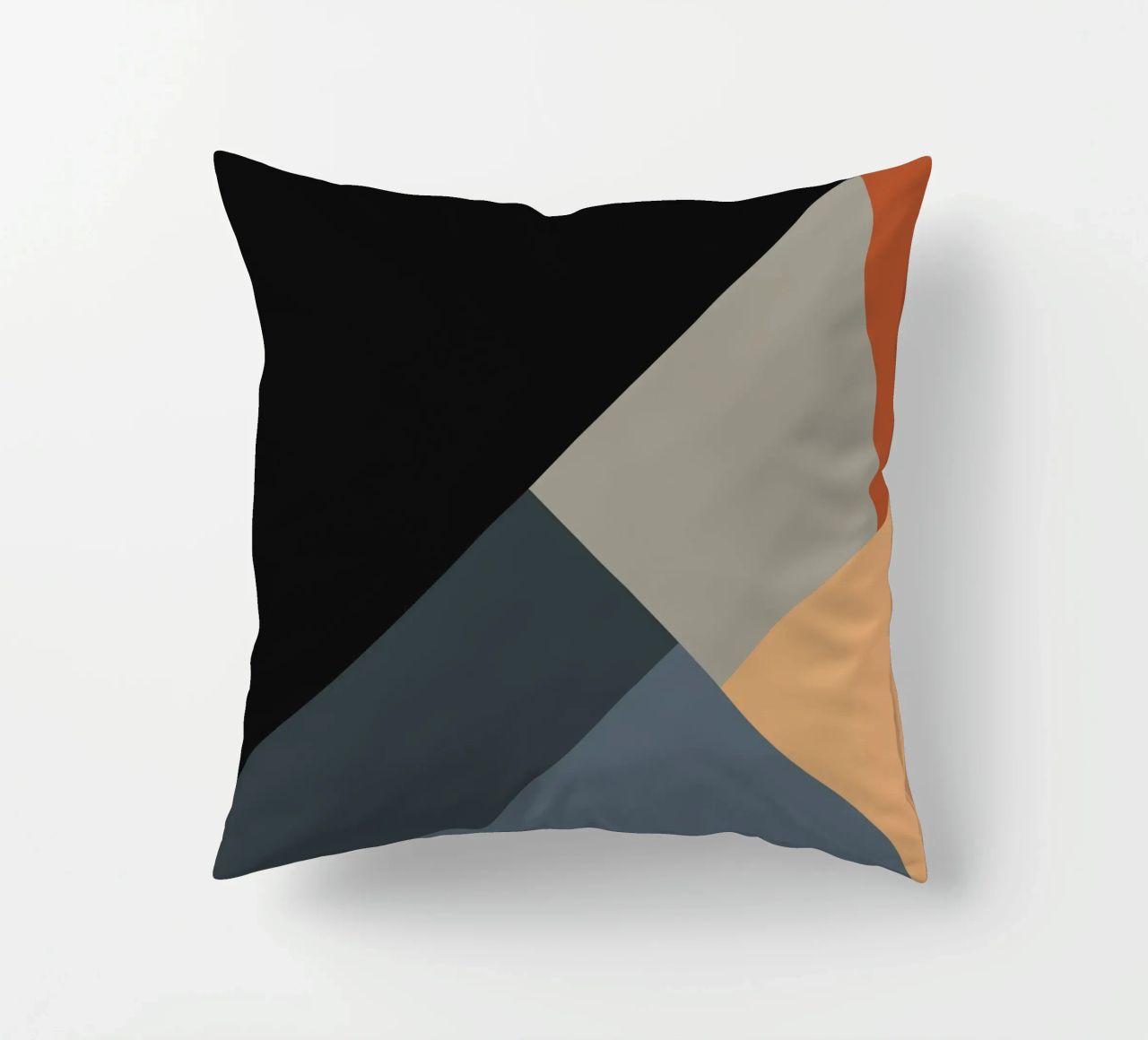 Minimal Muted color geometrical nordic art 06 #1 cuscino da Little Dean
