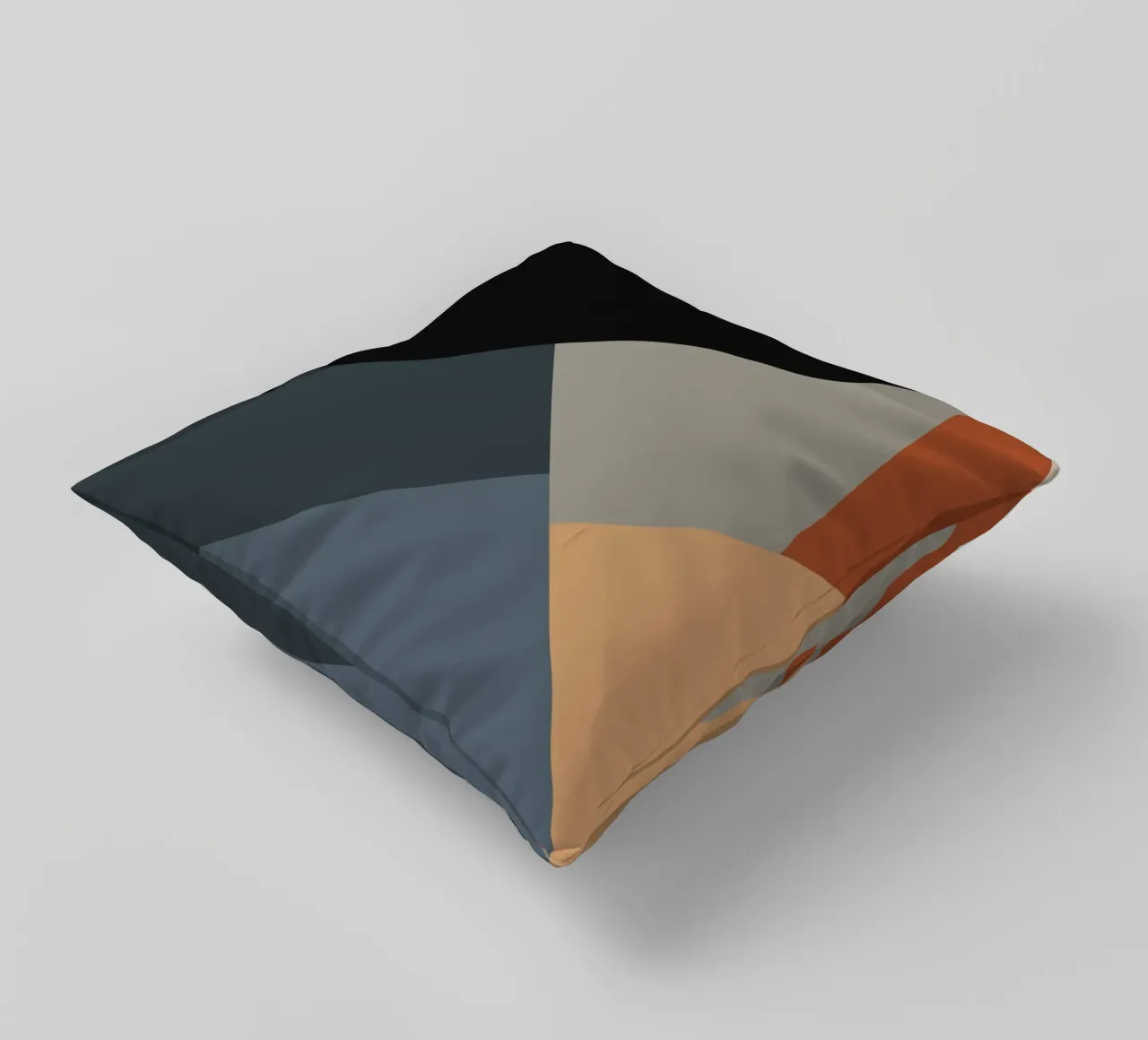 Minimal Muted color geometrical nordic art 06 #1 cuscino da Little Dean