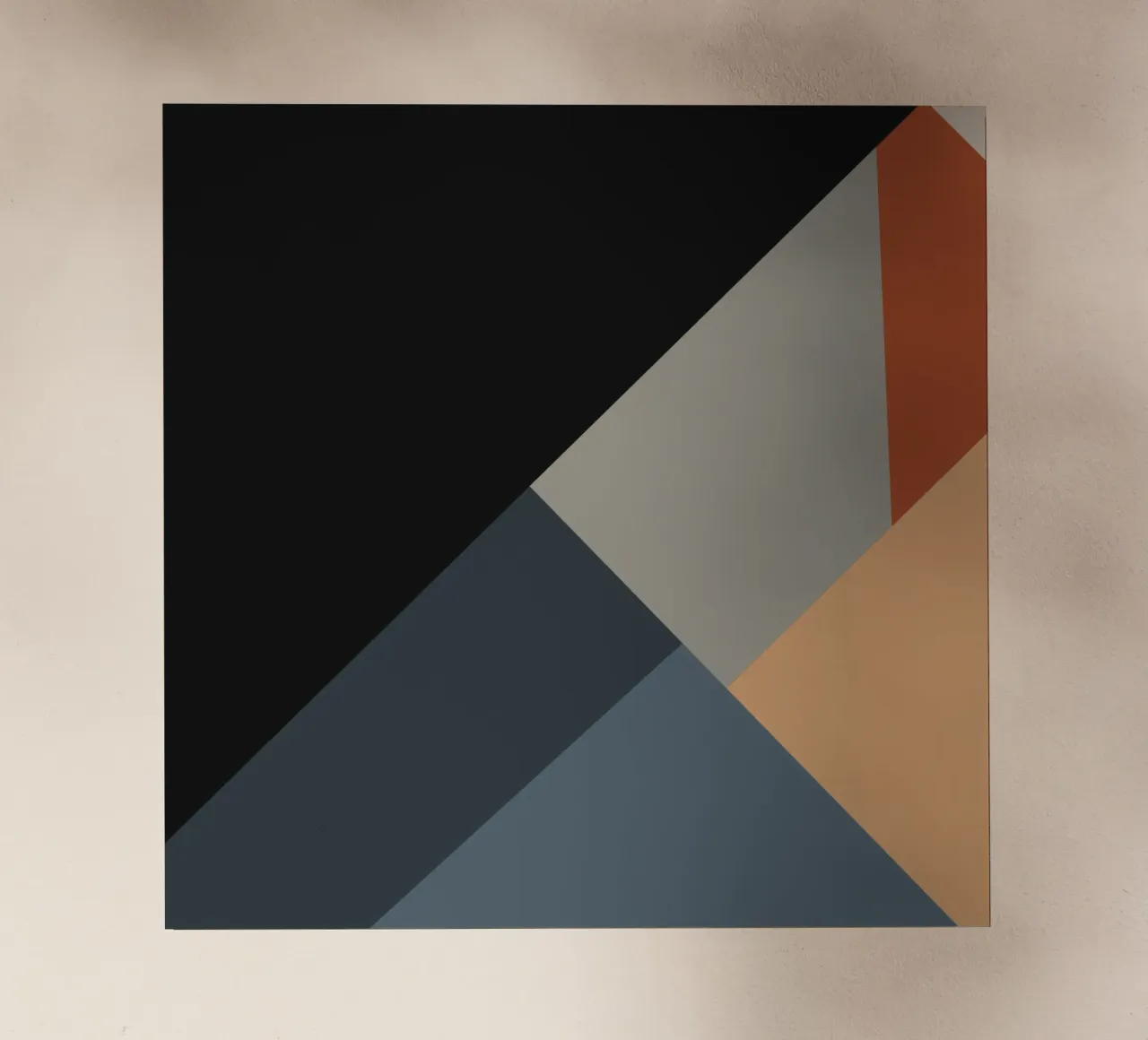 Minimal Muted color geometrical nordic art 06 #1 pellicola backlit da Little Dean