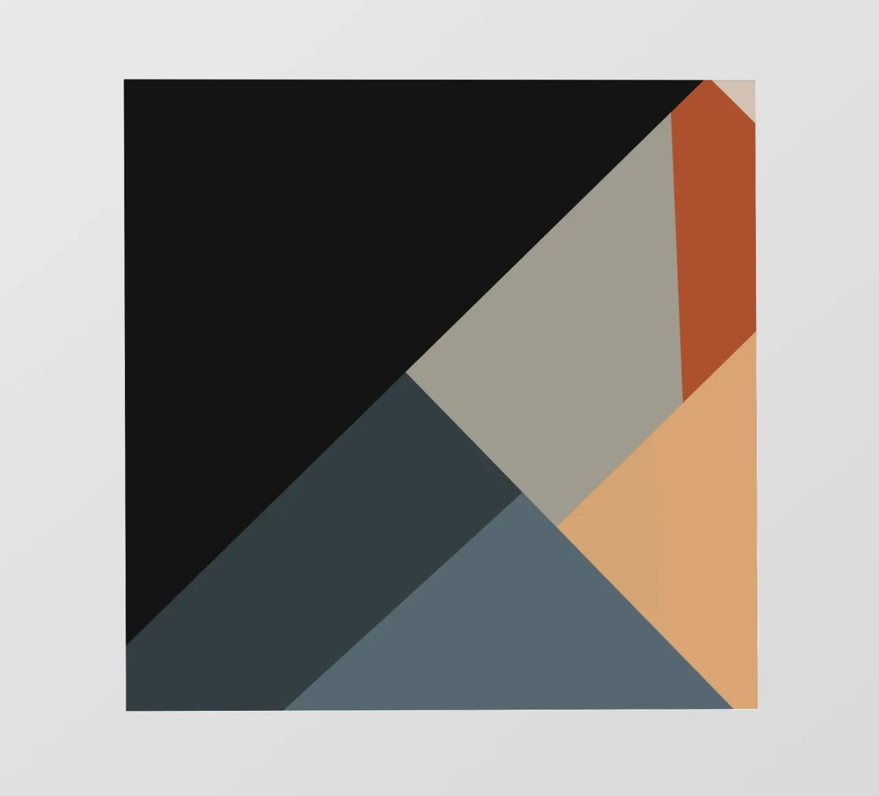 Minimal Muted color geometrical nordic art 06 #1 pellicola backlit da Little Dean