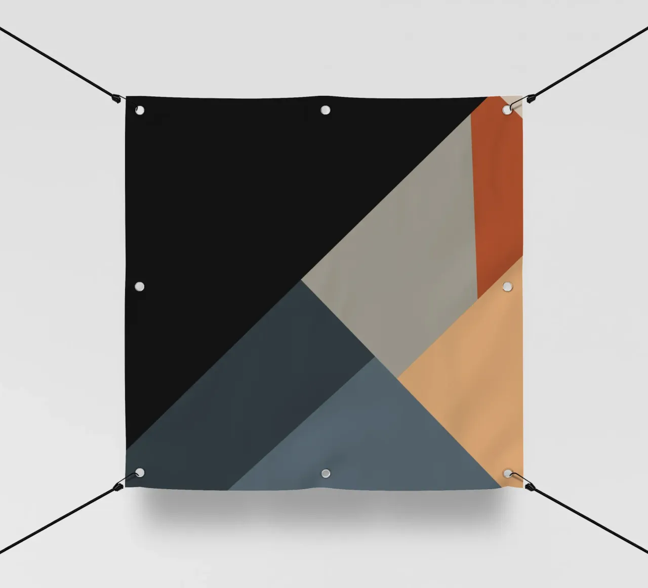 Minimal Muted color geometrical nordic art 06 #1 telo in pvc da Little Dean
