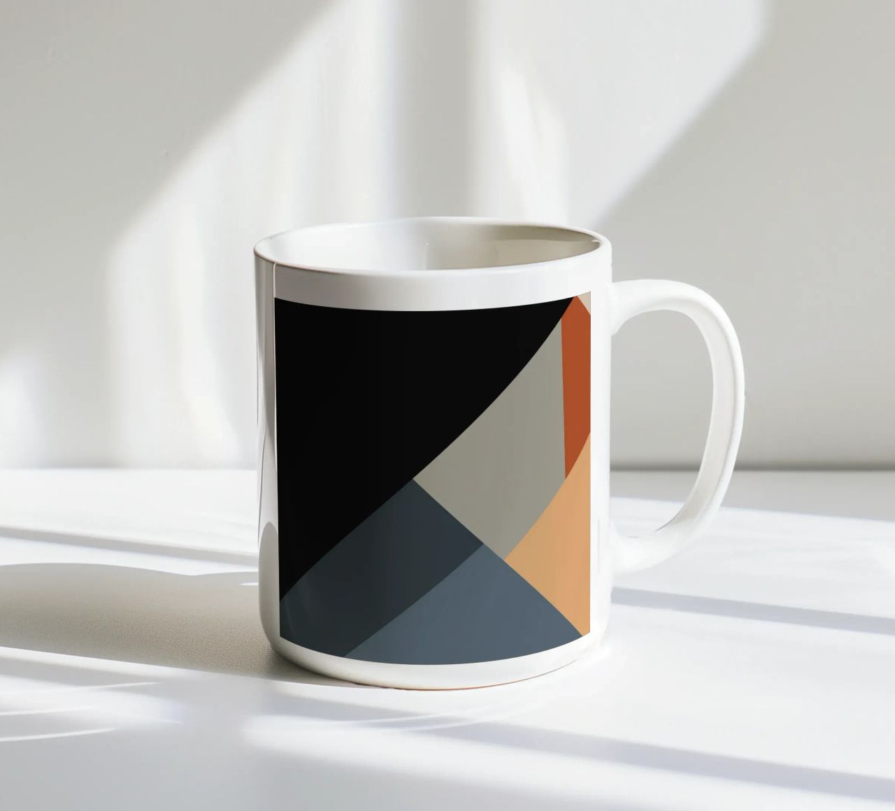 Minimal Muted color geometrical nordic art 06 #1 tazza in ceramica da Little Dean