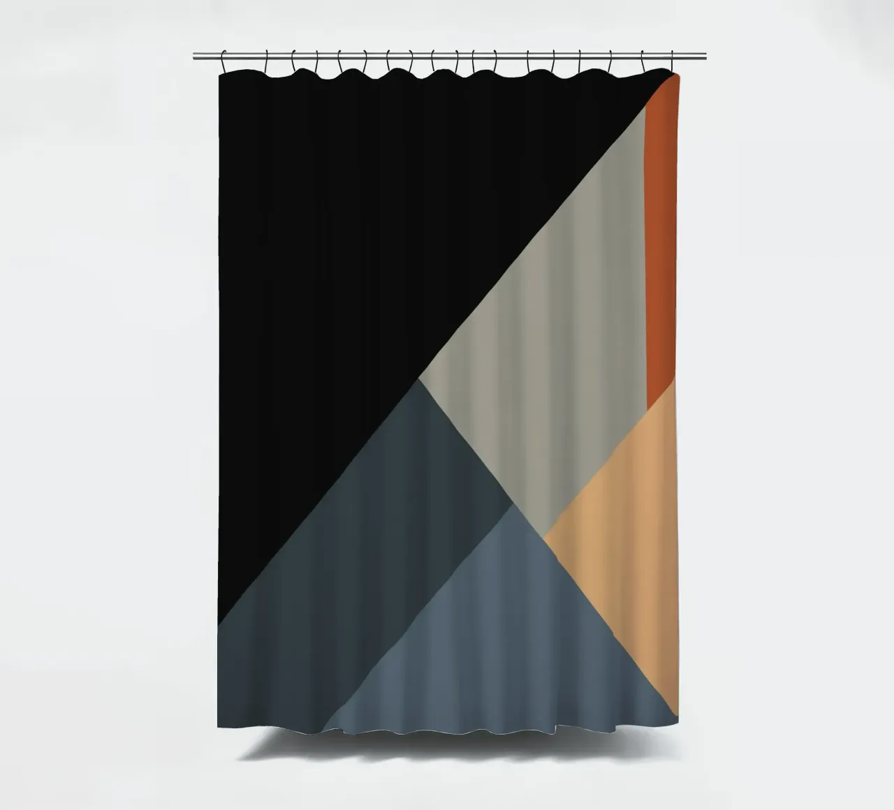 Minimal Muted color geometrical nordic art 06 #1 tenda da doccia da Little Dean