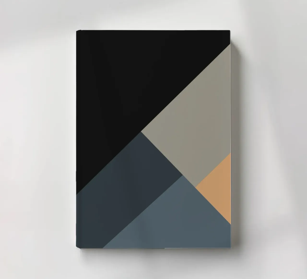 Minimal Muted color geometrical nordic art 06 #1 notebook by Little Dean