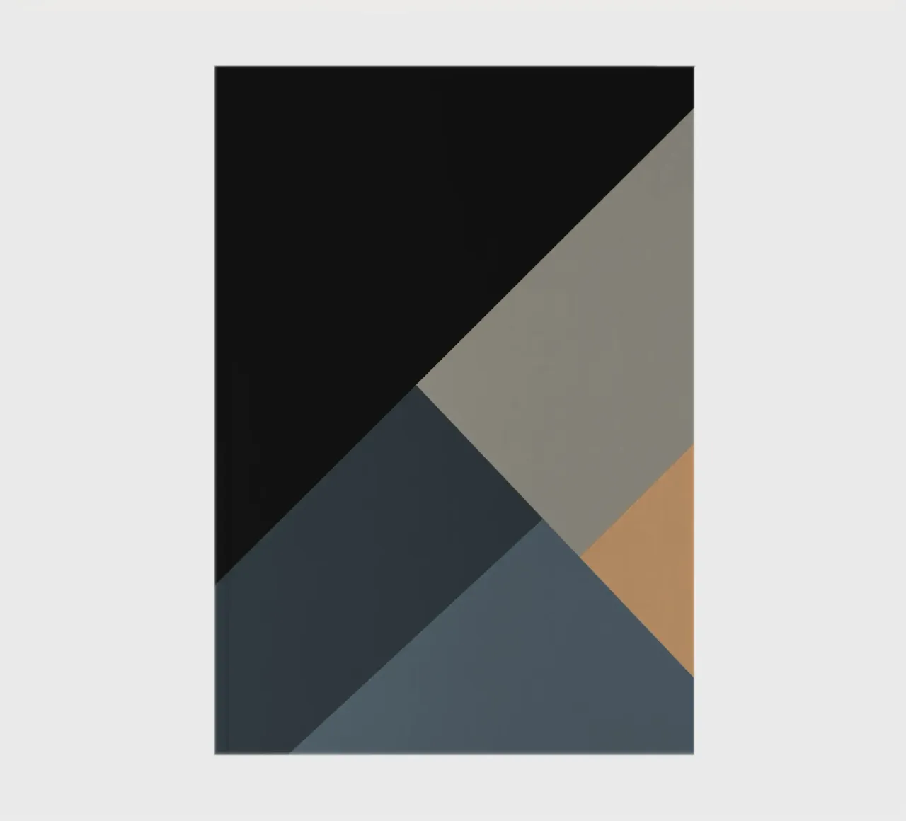 Minimal Muted color geometrical nordic art 06 #1 notebook by Little Dean