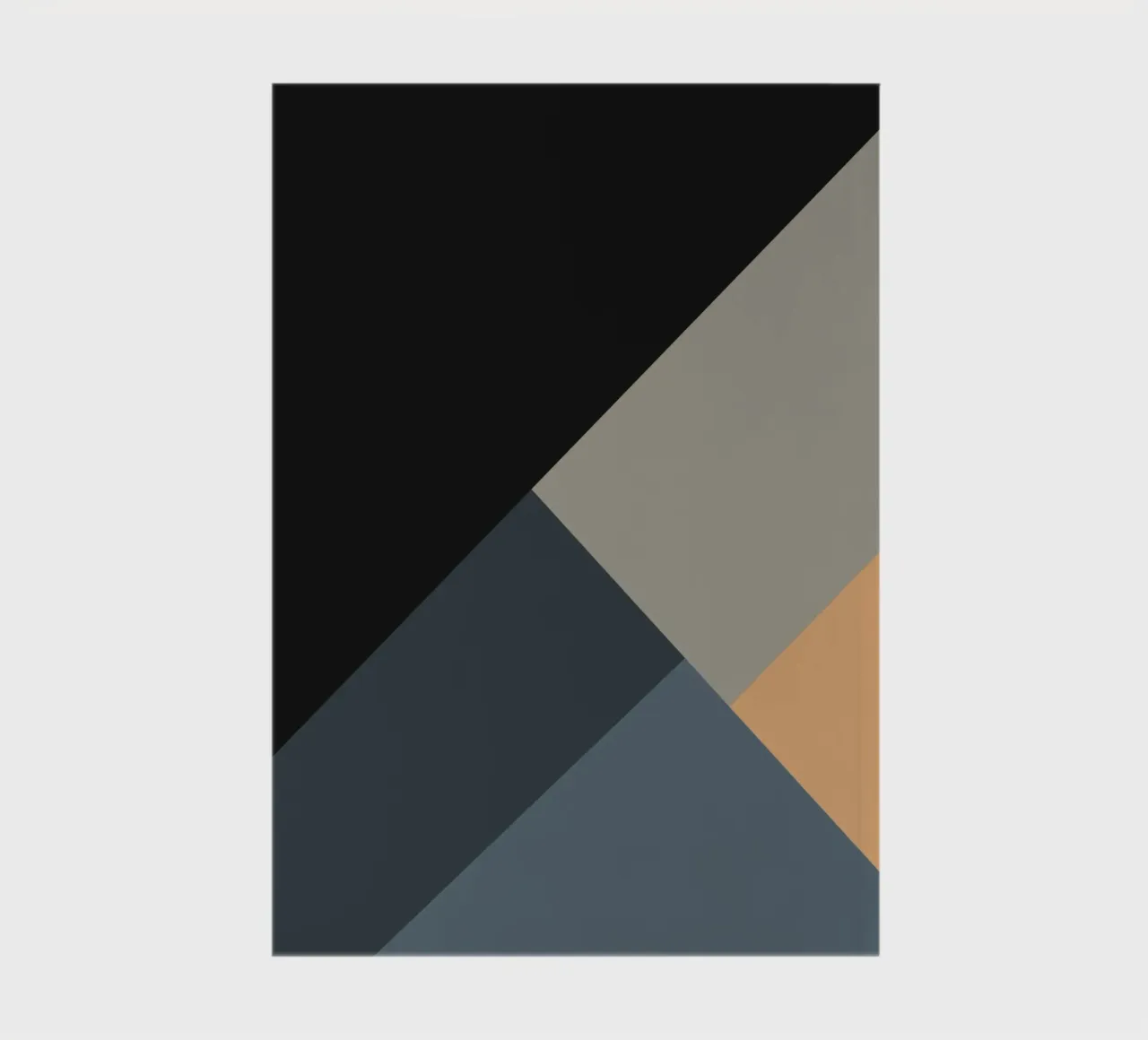 Minimal Muted color geometrical nordic art 06 #1 notebook by Little Dean