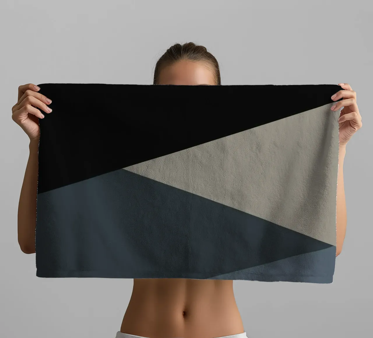 Minimal Muted color geometrical nordic art 06 #1 towel by Little Dean