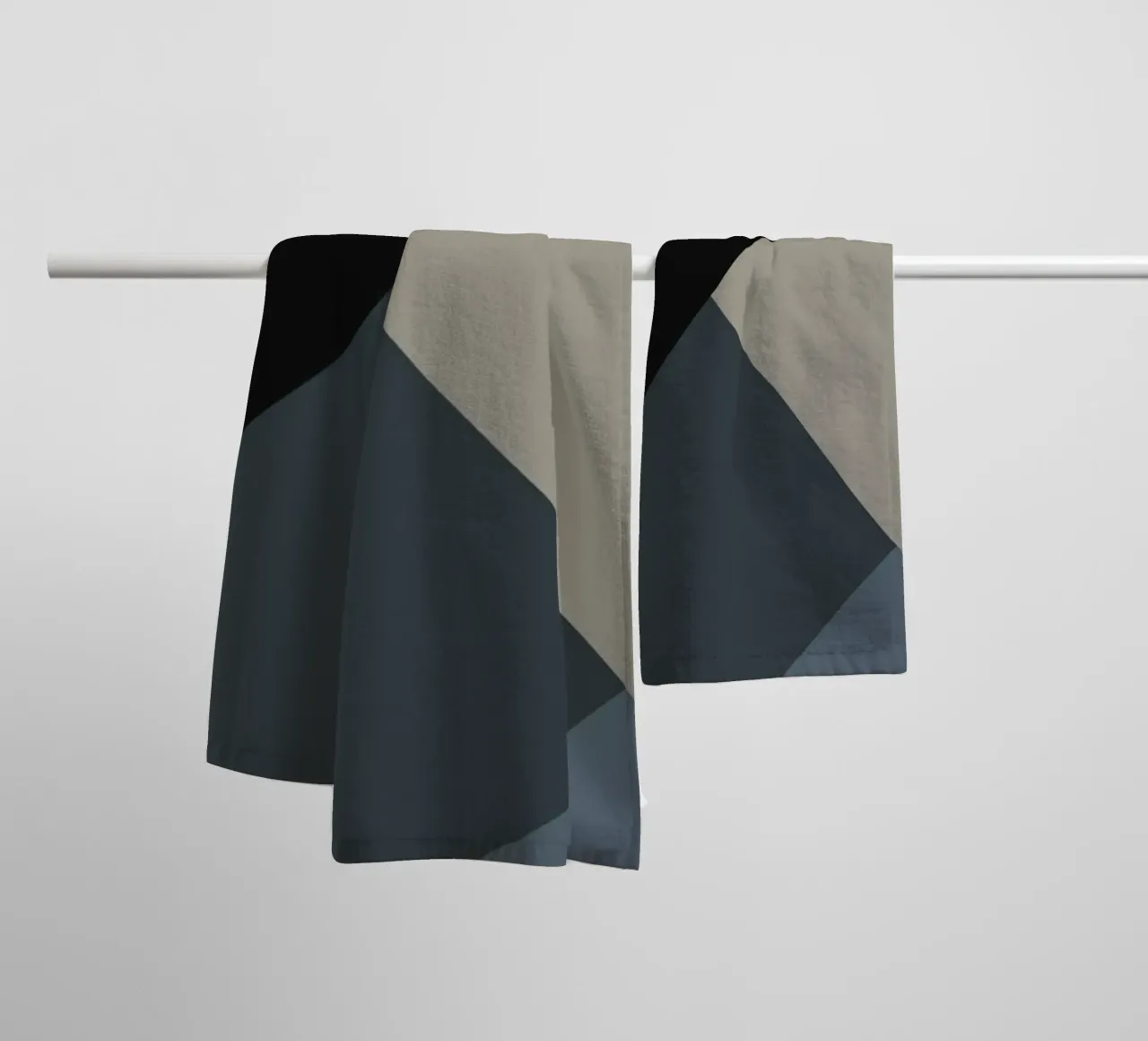 Minimal Muted color geometrical nordic art 06 #1 towel by Little Dean