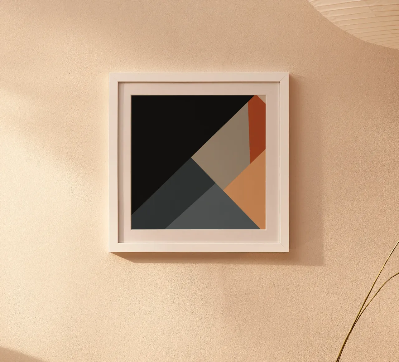Minimal Muted color geometrical nordic art 06 #1 poster da Little Dean