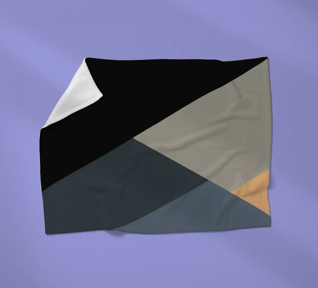 Minimal Muted color geometrical nordic art 06 #1 coperta in pile da Little Dean