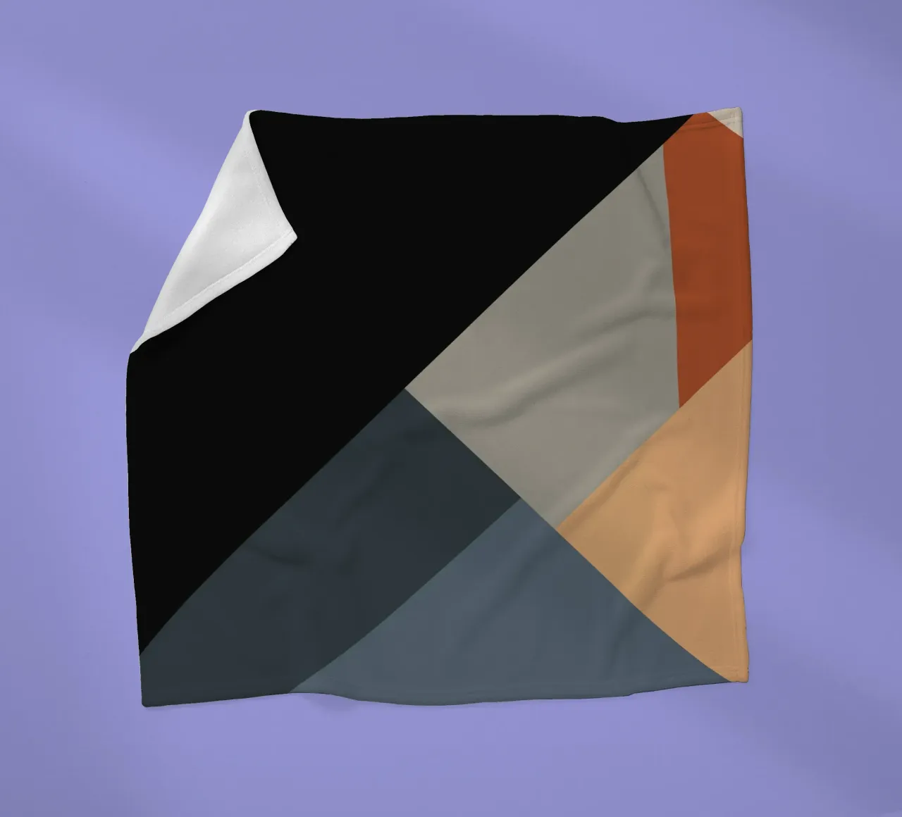 Minimal Muted color geometrical nordic art 06 #1 coperta in pile da Little Dean