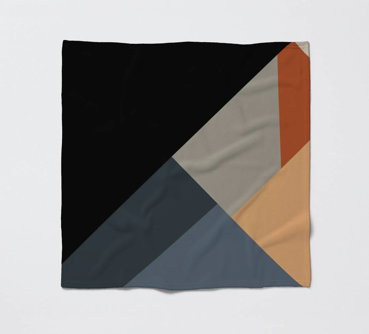 Minimal Muted color geometrical nordic art 06 #1 coperta in pile da Little Dean