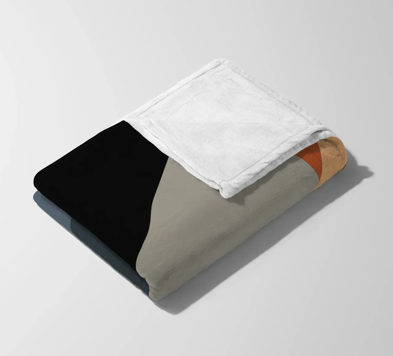 Minimal Muted color geometrical nordic art 06 #1 coperta in pile da Little Dean