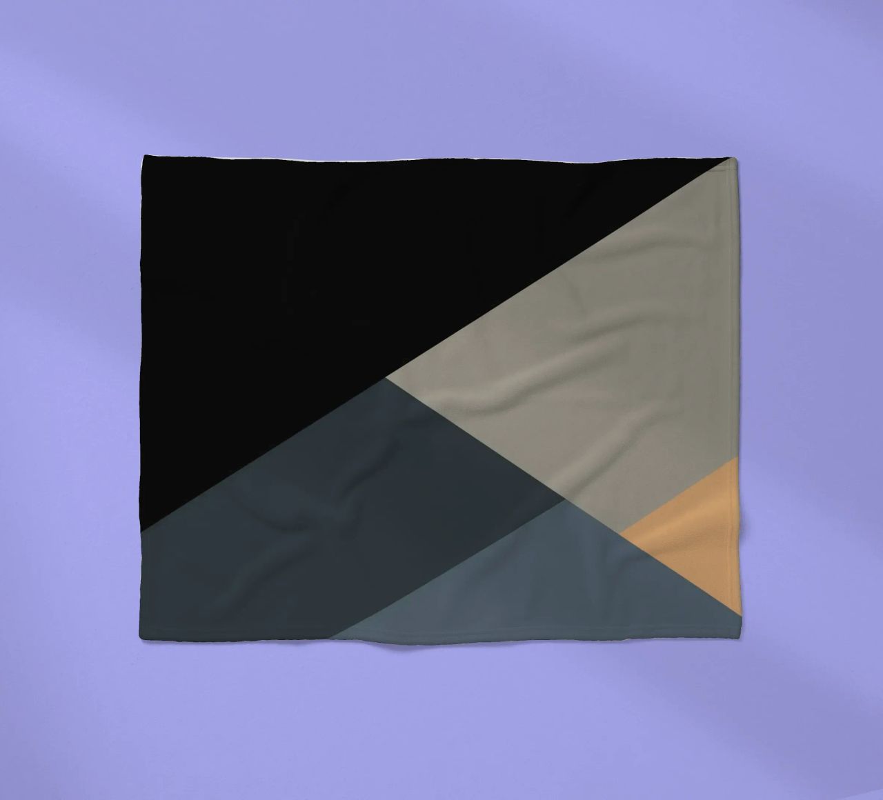 Minimal Muted color geometrical nordic art 06 #1 coperta in pile da Little Dean