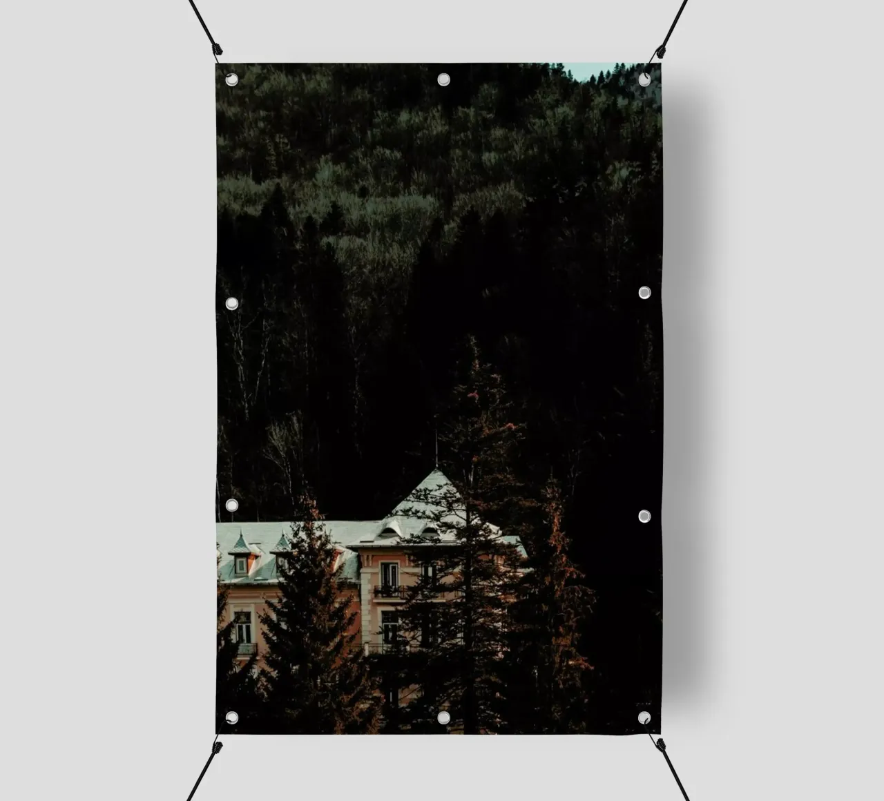 Idyllic House In The Woods II telo in pvc da Sebastian Hilgetag