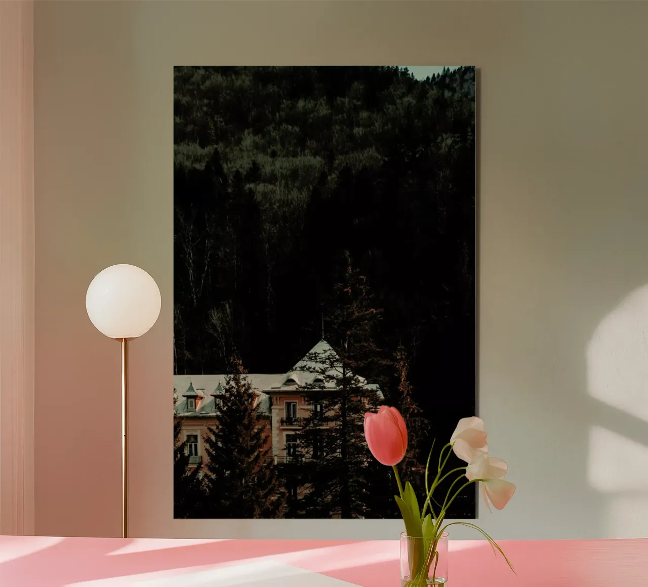 Idyllic House In The Woods II alluminio dibond da Sebastian Hilgetag