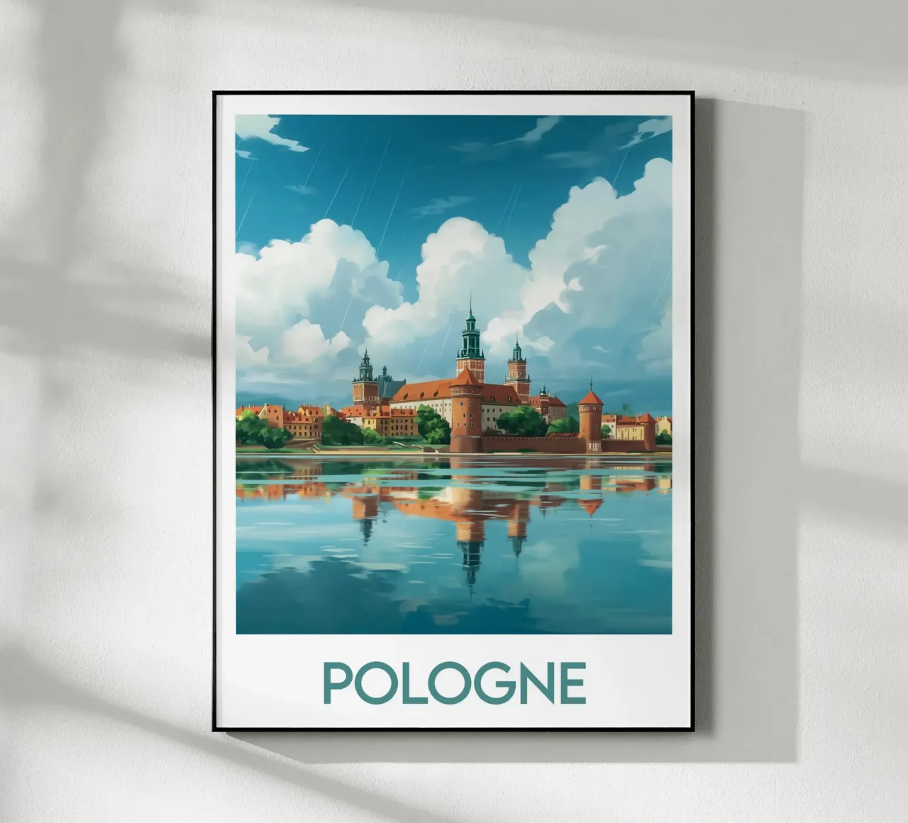 Affiche Pologne acrylic glass by Frame the World