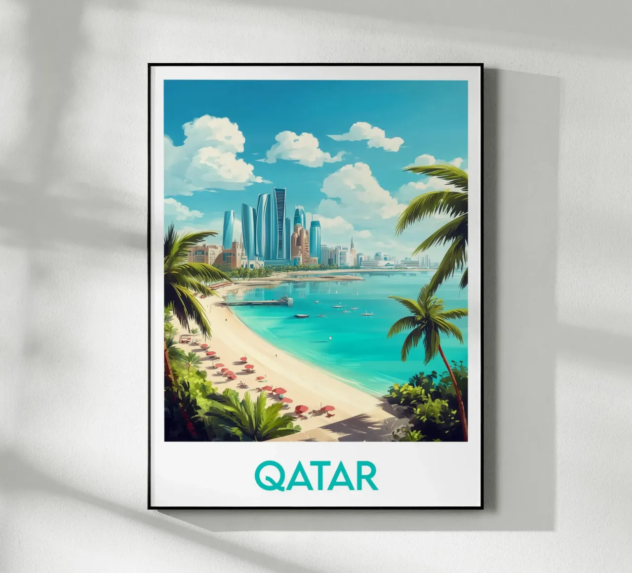 Affiche Qatar plexiglass da Frame the World