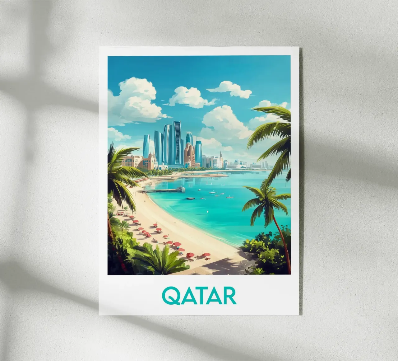 Affiche Qatar plexiglass da Frame the World