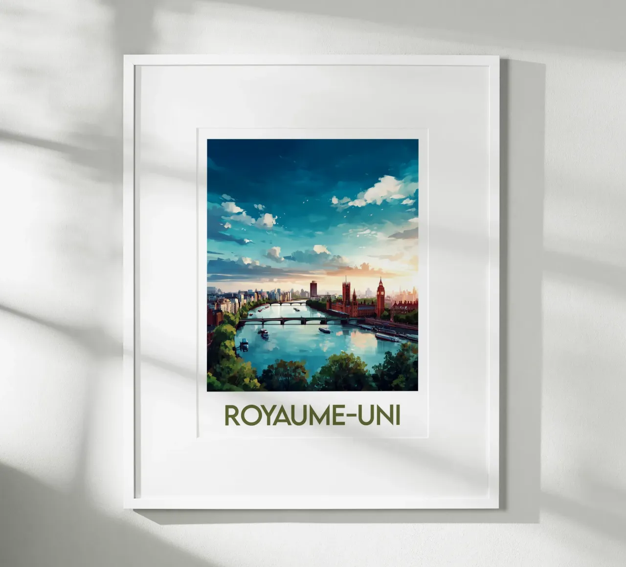 Poster del Regno Unito poster con telaio in legno da Frame the World