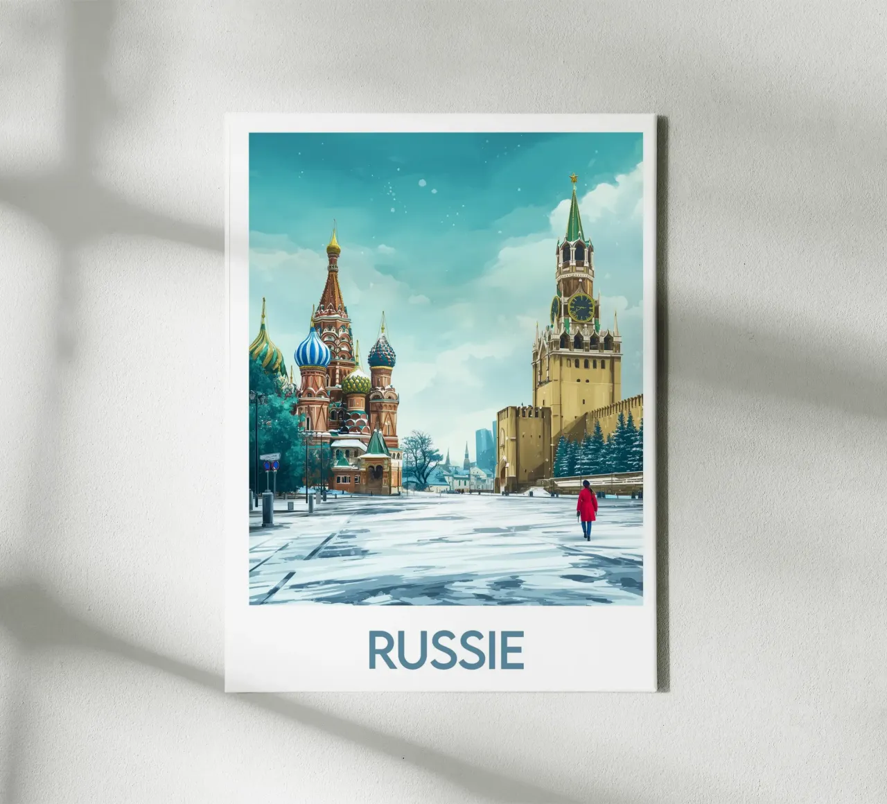 Affiche Russie tela con Cornice a cassetta da Frame the World