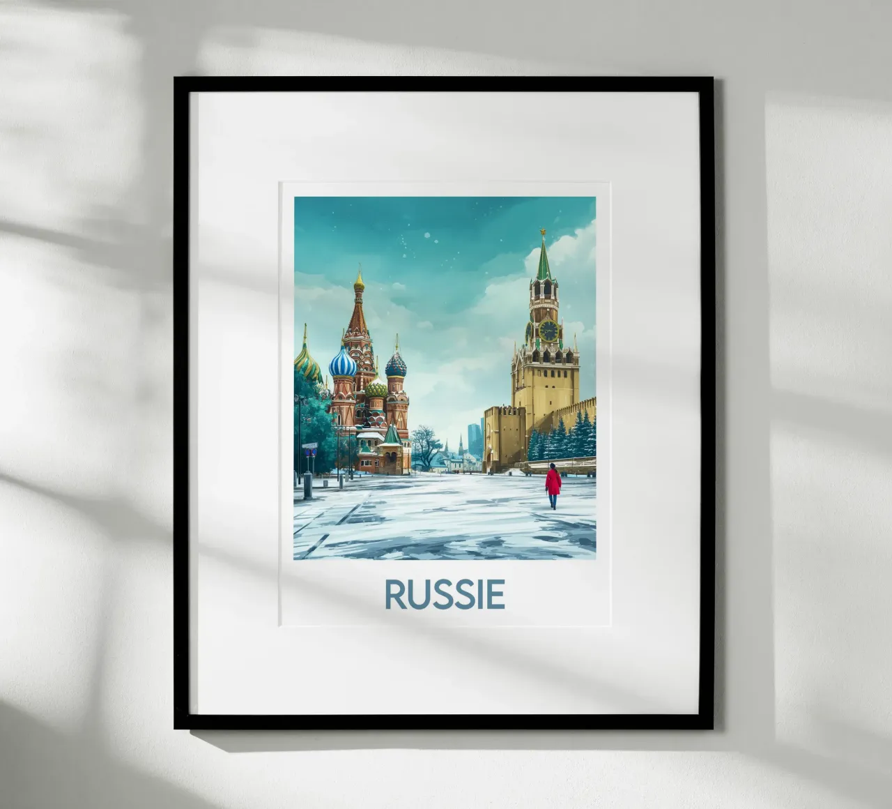 Affiche Russie poster con telaio in legno da Frame the World