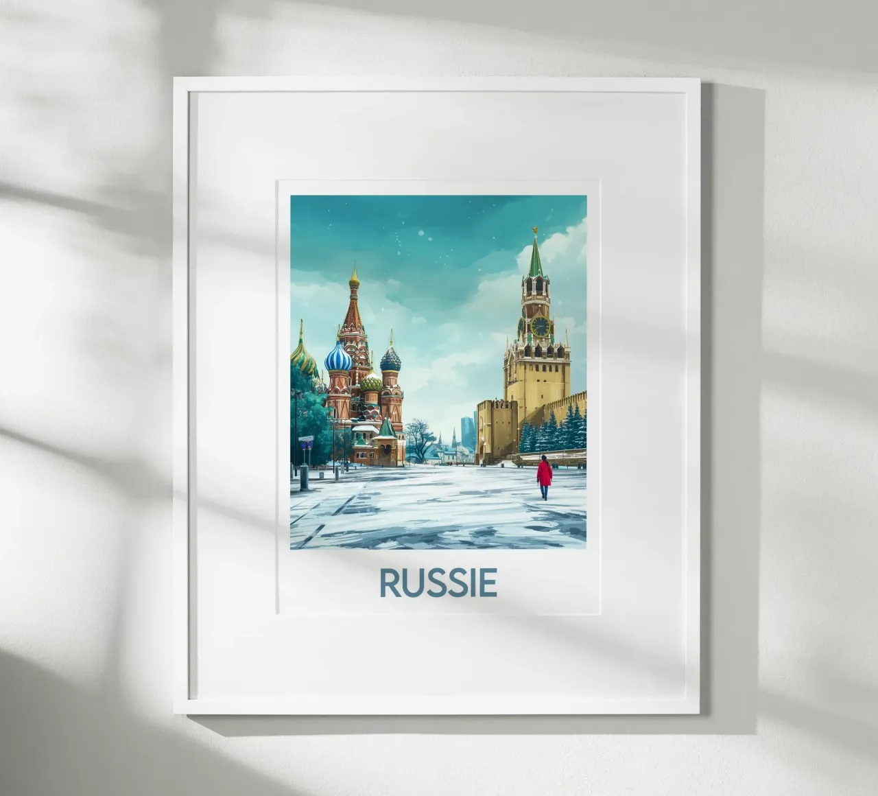 Affiche Russie poster con telaio in legno da Frame the World