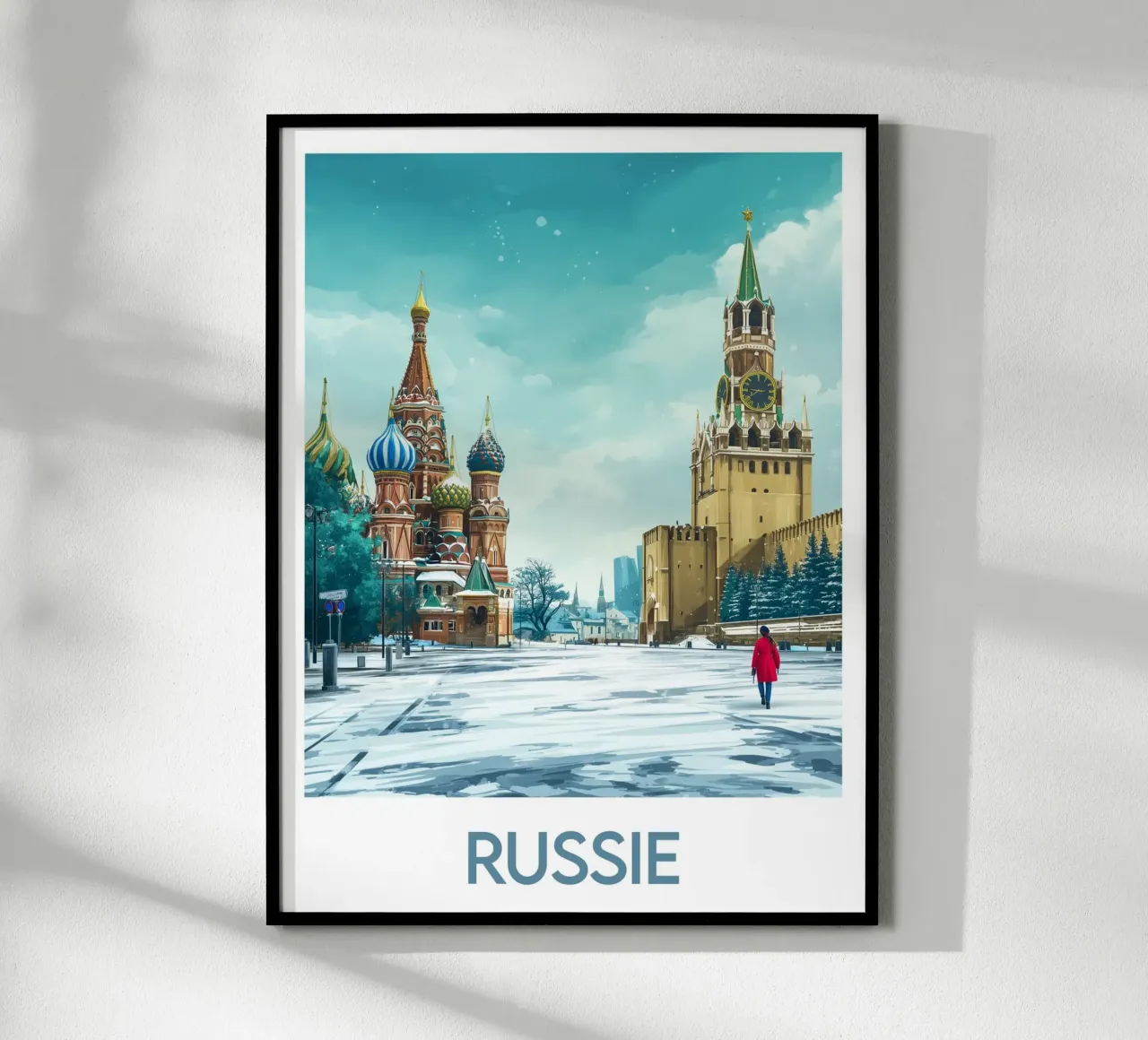 Affiche Russie poster con telaio in legno da Frame the World