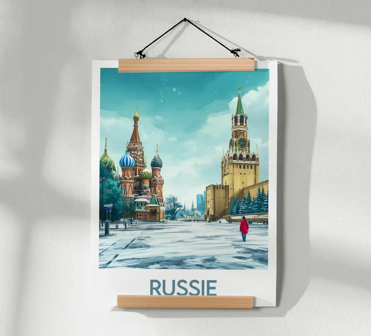 Affiche Russie poster con telaio in legno da Frame the World