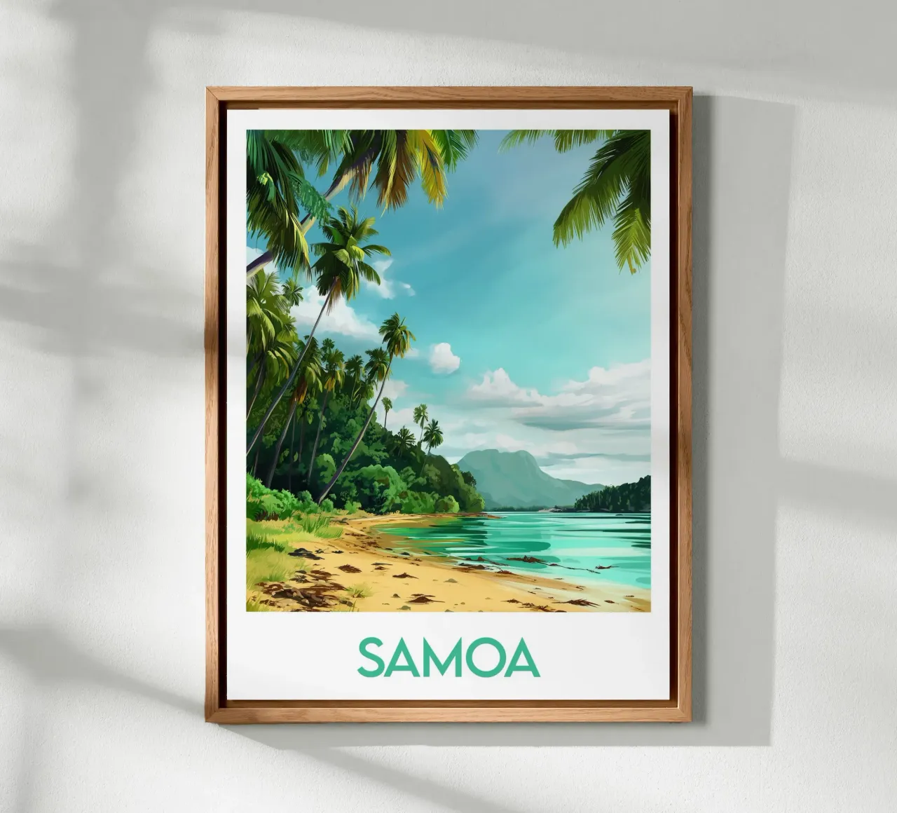 Affiche Samoa alluminio dibond da Frame the World