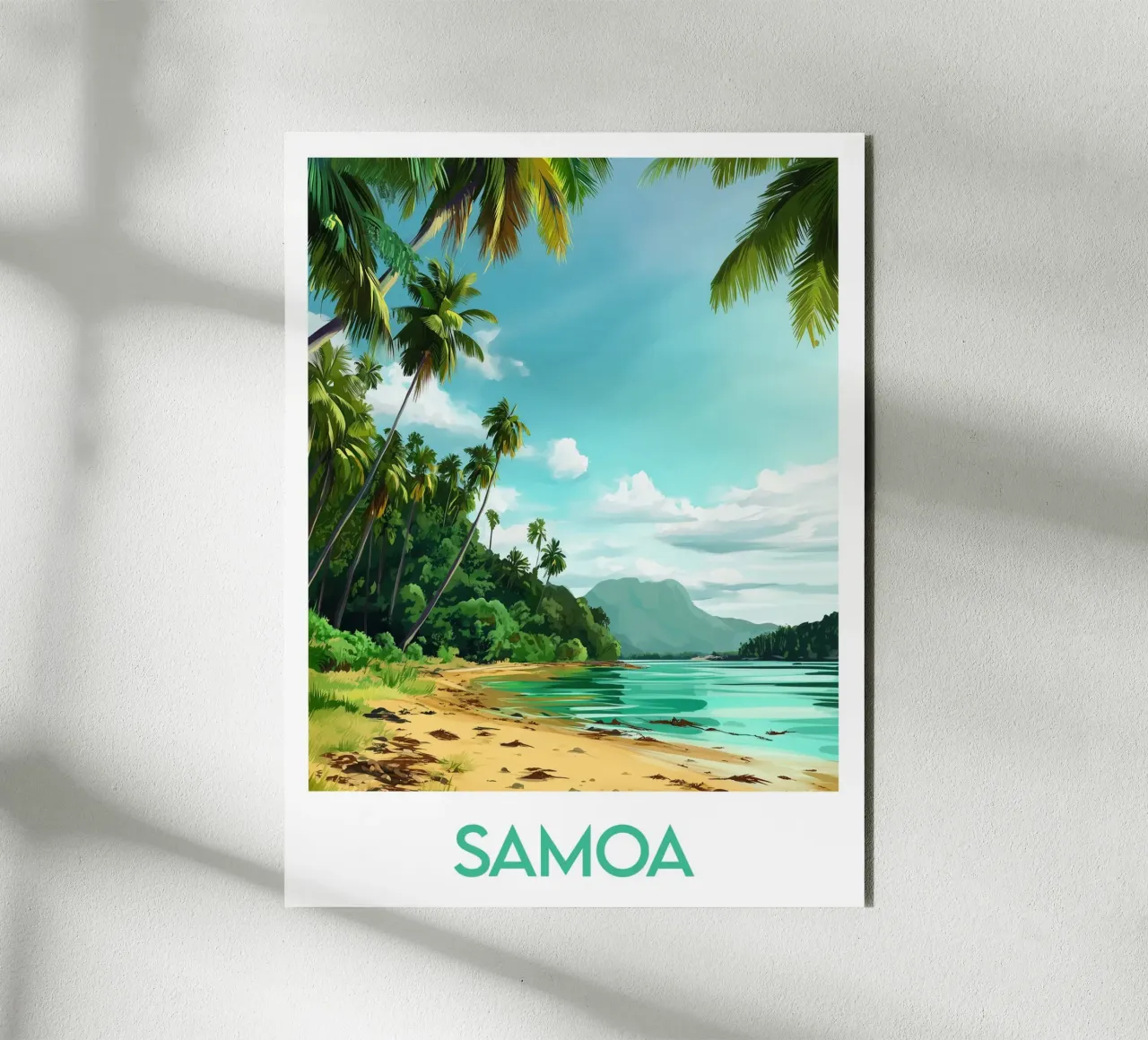 Affiche Samoa alluminio dibond da Frame the World