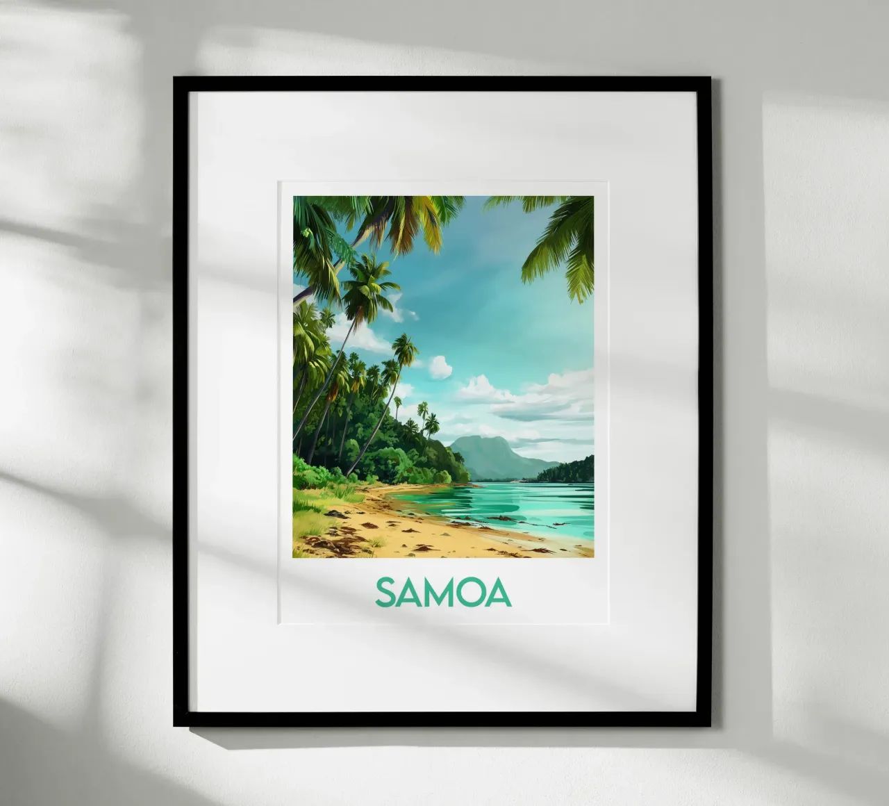 Affiche Samoa carta hahnemühle da Frame the World