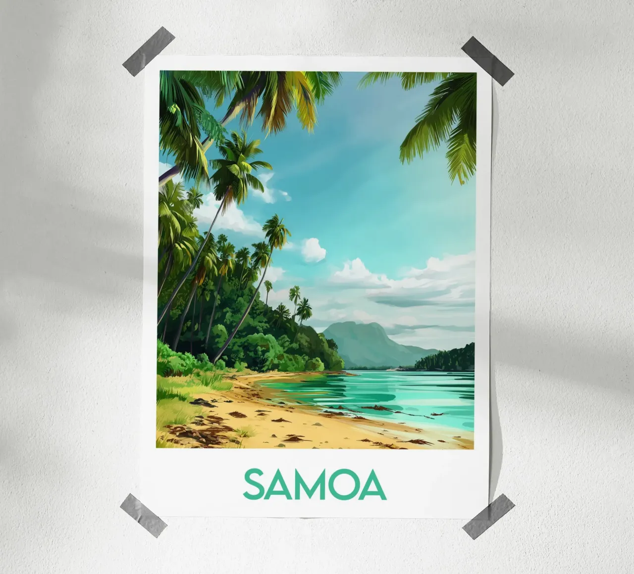 Samoa poster van Frame the World