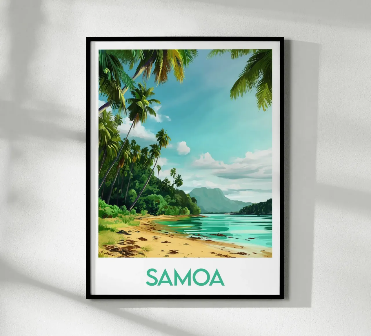 Affiche Samoa carta hahnemühle da Frame the World