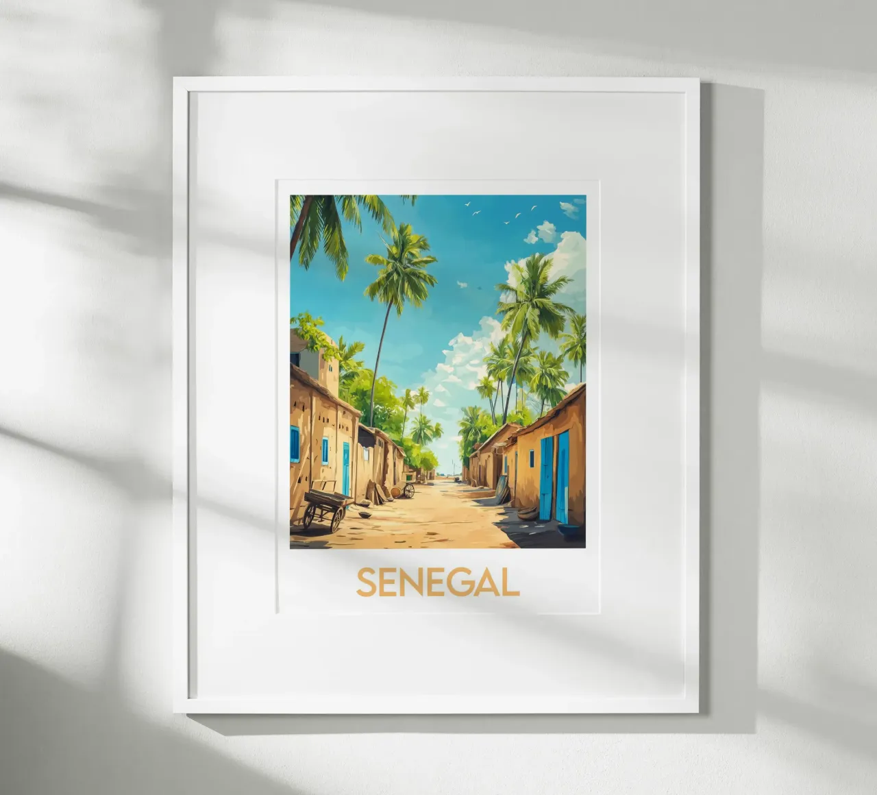 Poster del Senegal poster con telaio in alluminio da Frame the World