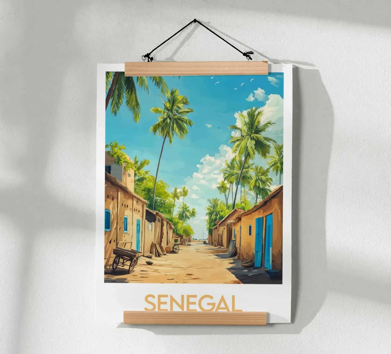 Poster del Senegal poster con telaio in alluminio da Frame the World