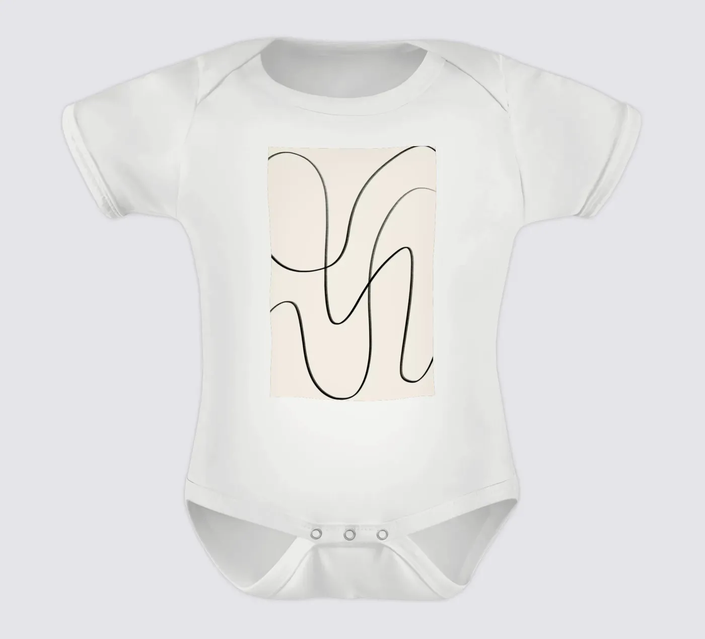 Flow short-sleeve baby romper by Graphite