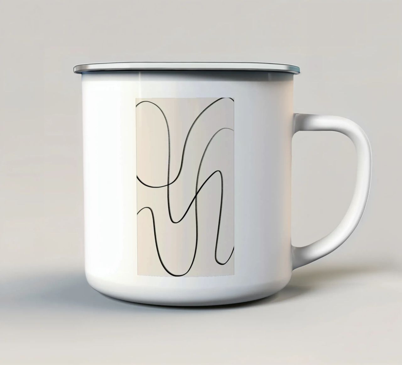 Flow tazza in smalto da Graphite