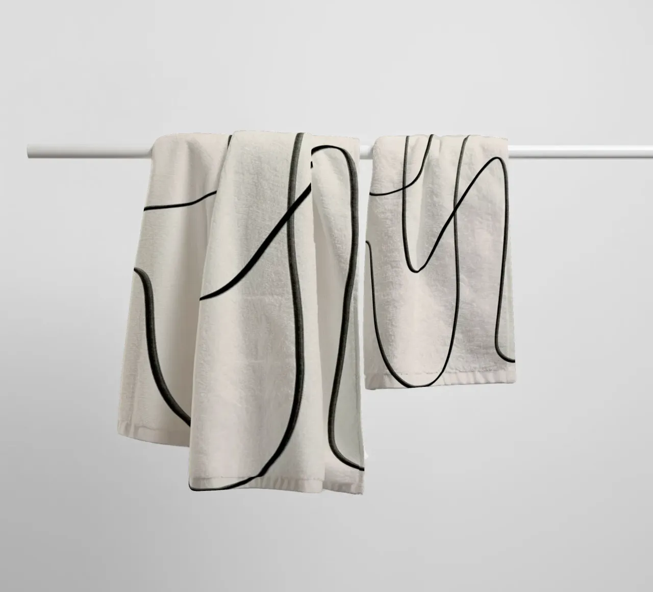 Flow badhanddoek van Graphite