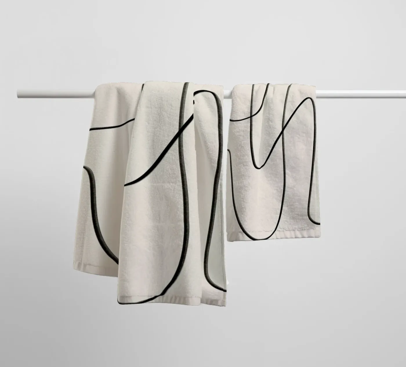 Flow asciugamano da bagno da Graphite