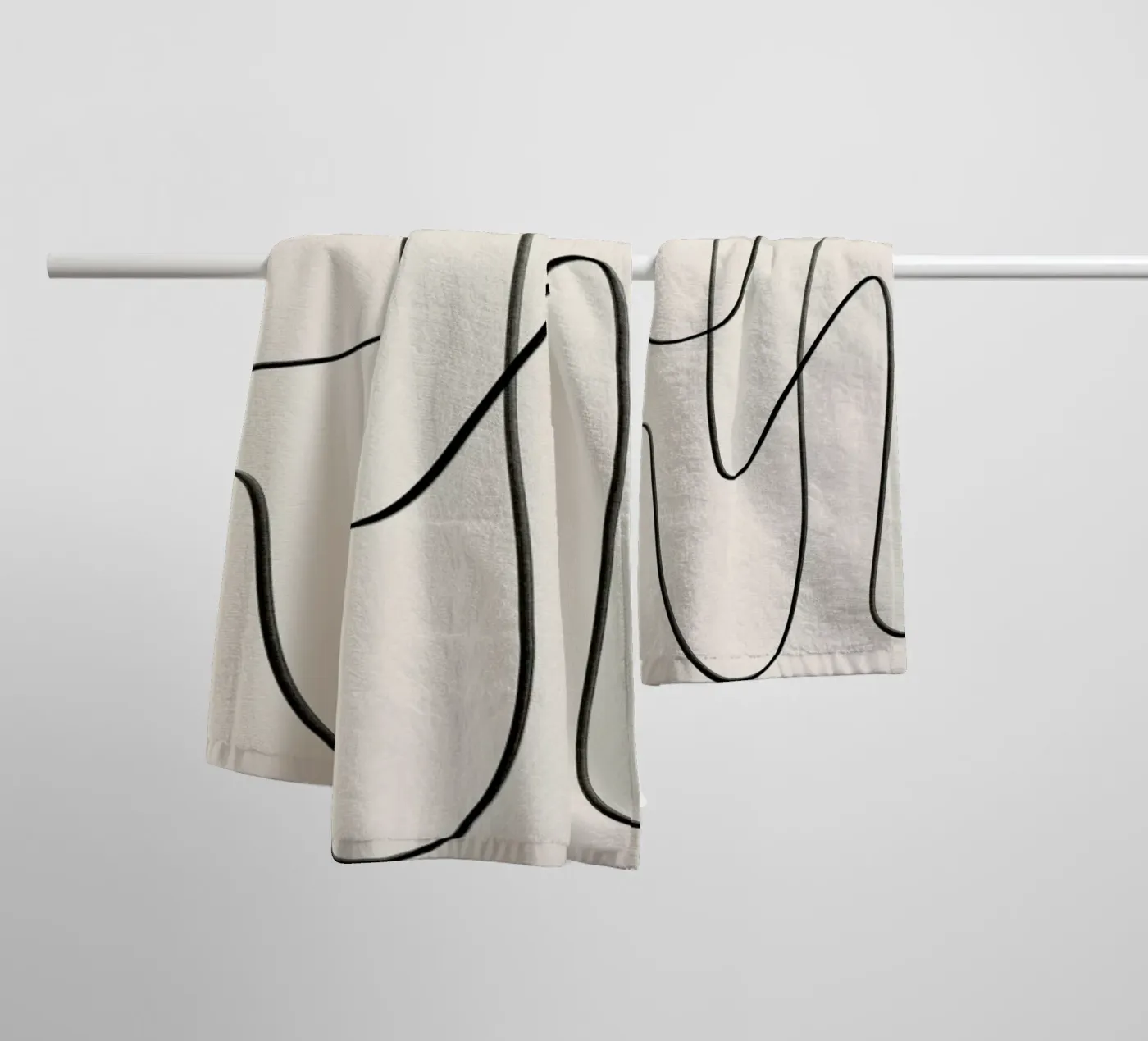 Flow asciugamano da bagno da Graphite