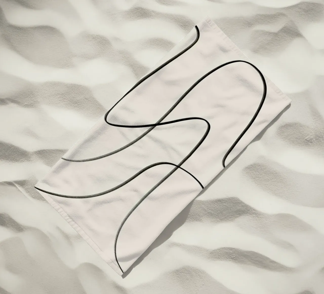 Flow beach towel by Graphite