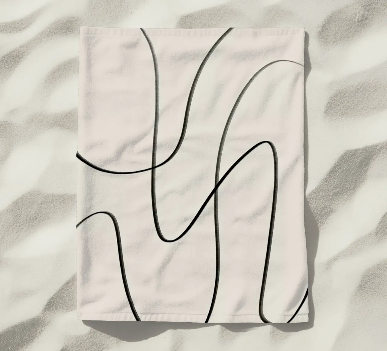 Flow beach towel by Graphite