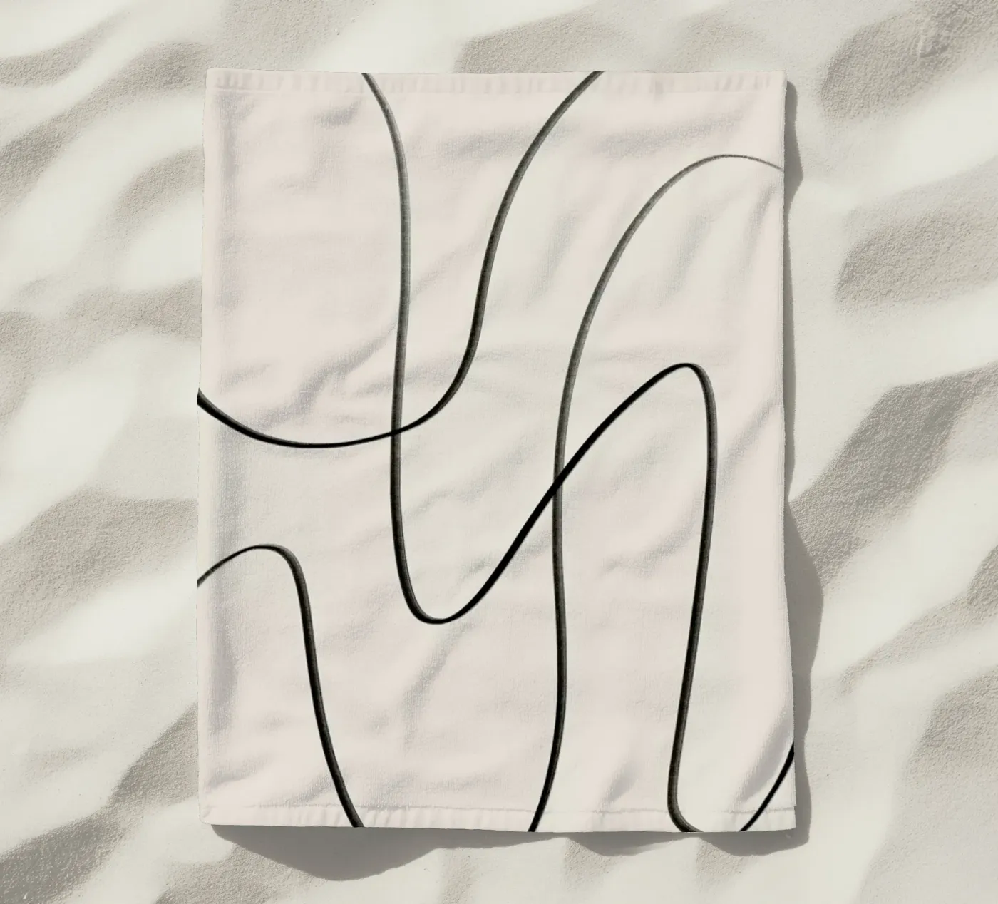 Flow strandhanddoek van Graphite