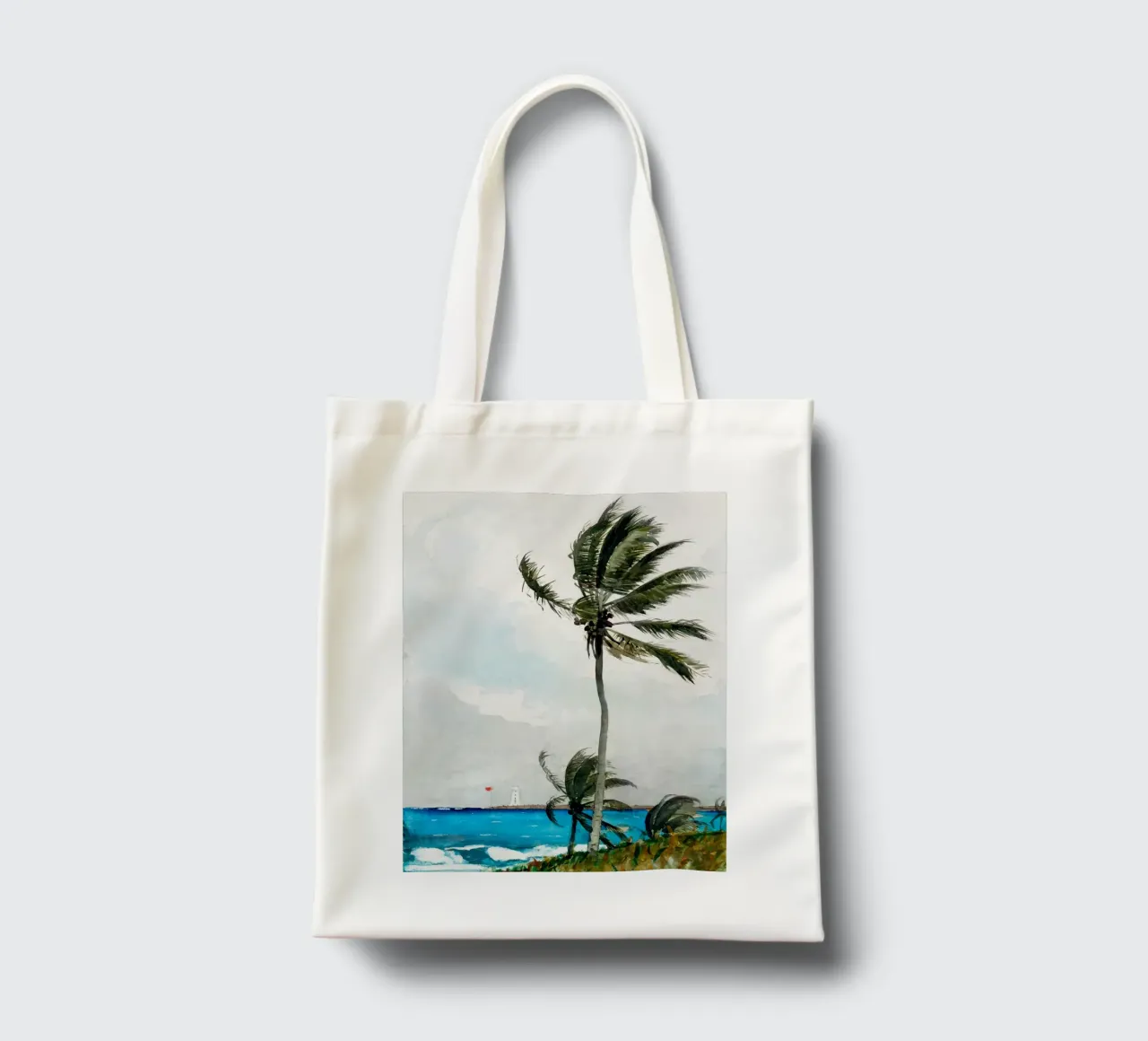 Palm Tree borsa in juta da Second Canvas