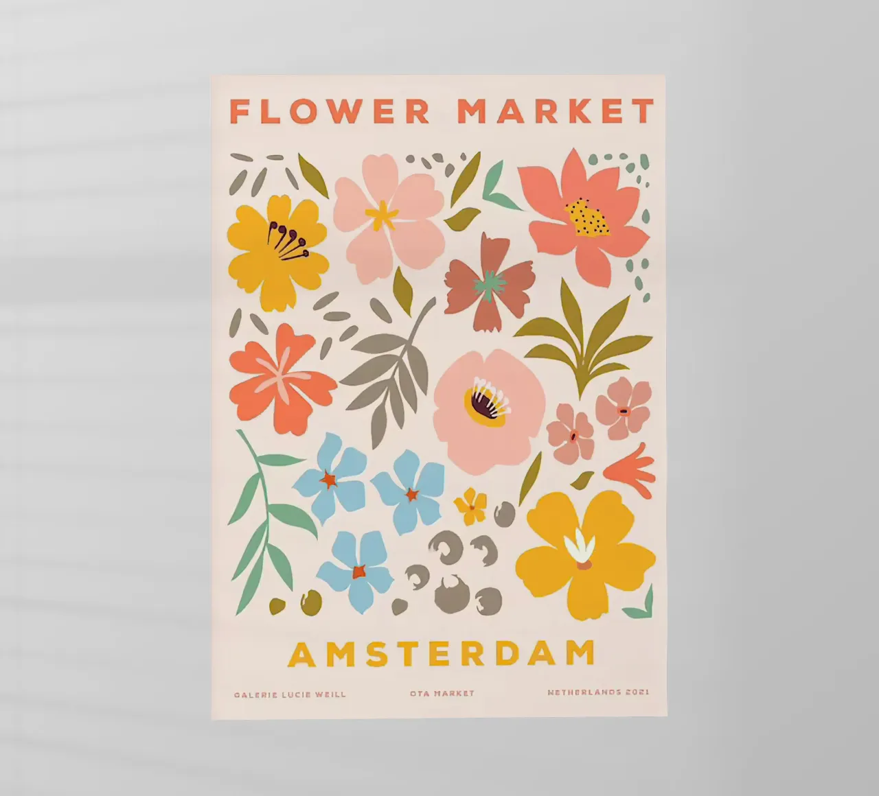 Mercato dei fiori di Amsterdam pellicola backlit da Klia M_Art