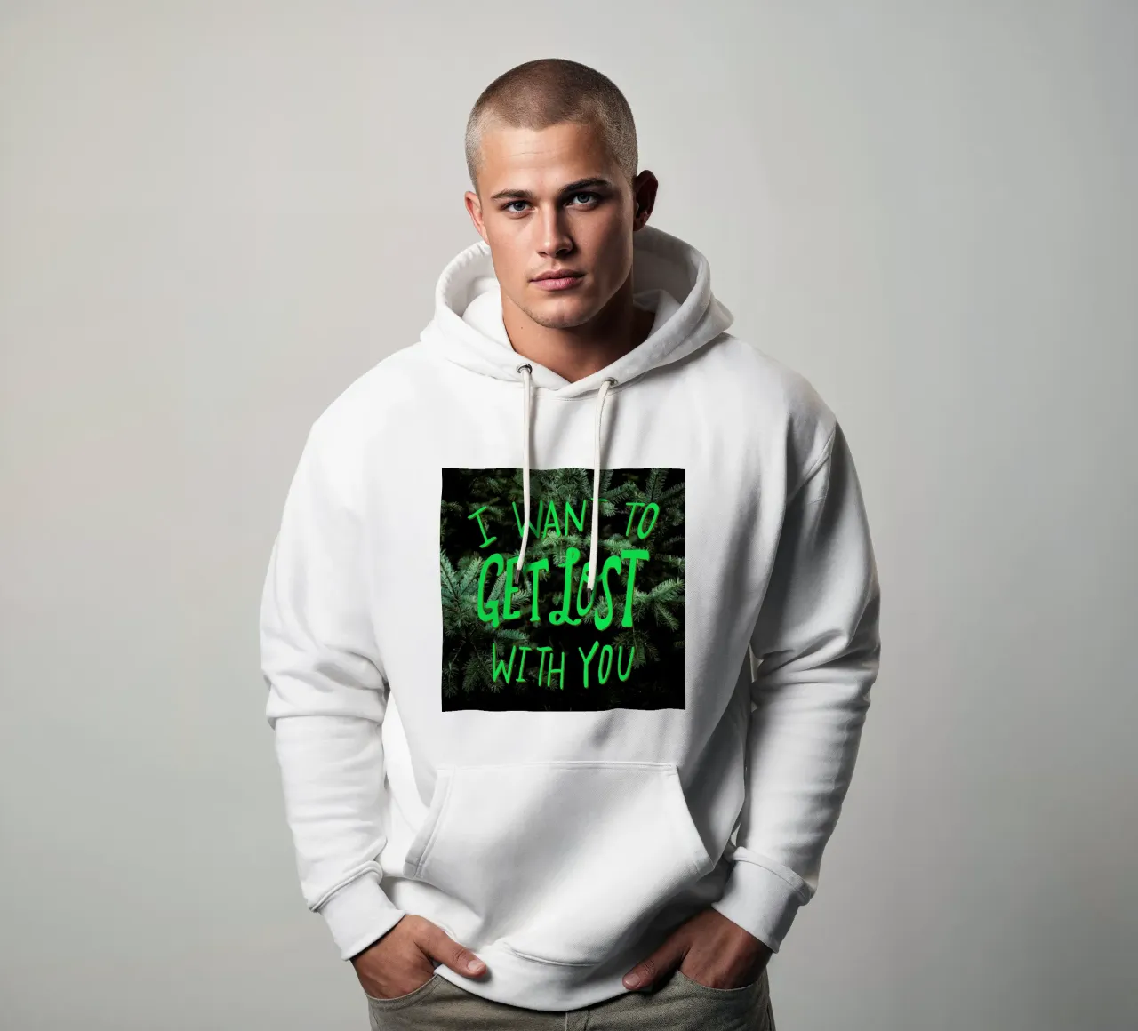 Get Lost With You felpa con cappuccio da Leah Flores