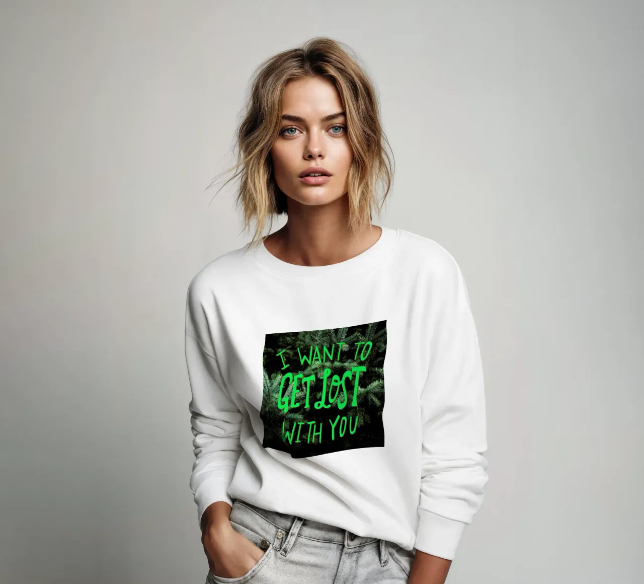 Get Lost With You sweatshirt van Leah Flores