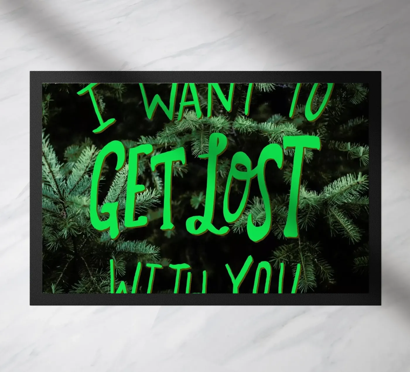 Get Lost With You doormat by Leah Flores